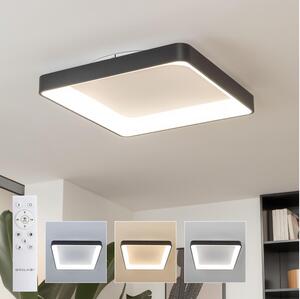 Brilagi - Plafoniera LED dimmerabile FALCON II LED/125W/230V 60x60 cm nera + telecomando
