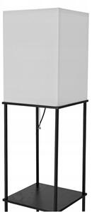 Lampada da terra con mensole 1xE27/40W/230V nero/bianco