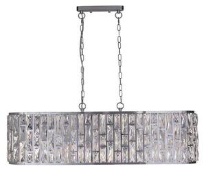Searchlight 65818-8CC - Lampadario a catena BIJOU 8xE14/40W/230V