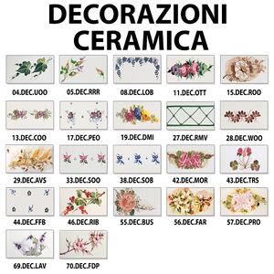 Sospensione Classica L'Aquila Ottone E Ceramica Decorato Diam. 41Cm 1 Luce E27