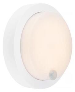 Brilo - lampada da parete ricaricabile per esterni con sensore, LED 4W/5V, batteria 4400 mAh, IP44, bianca