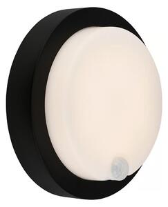 Brilo - Lampada da parete LED ricaricabile per esterni con sensore, 4W, 5V, batteria 4400 mAh, IP44, nera