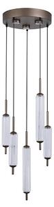 Searchlight 76210-5CL - Lampada a sospensione dimmerabile su cavo CATTAIL LED/24W/230V