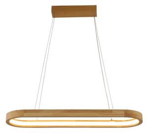 Brilagi - Lampada a sospensione su cavo UMEA WOOD LED/30W/230V 70x20 cm legno