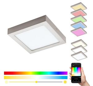 Eglo 33319 - Plafoniera LED RGBW dimmerabile FUEVA-C LED/15,6W/230V 22,5x22,5 cm