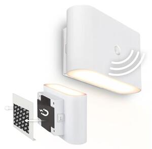 Briloner 3878016 - Lampada da parete a LED ricaricabile con sensore CHAT LED/3W/5V 2000 mAh bianca