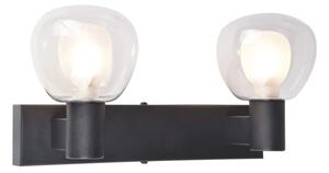 Applique da bagno POLA 2xG9/5W/230V IP44 nero/trasparente