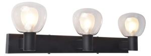 Applique da bagno POLA 3xG9/5W/230V IP44 nero/trasparente