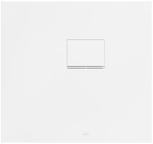 Villeroy & Boch Squaro Infinity receveurs de douche, Quaryl, rectangulaire, installation dans le coin droit, à découper, 800x750x40mm, UDQ8075SQI2RV-RW, UDQ8075SQI2RV-RW