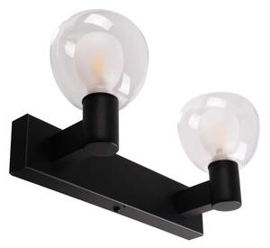 Applique da bagno POLA 2xG9/5W/230V IP44 nero/trasparente
