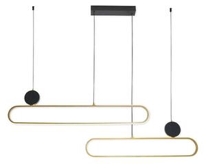Lampadario LED a cavo FLORENTYNA LED/48W/230V 4000K dorato/nero