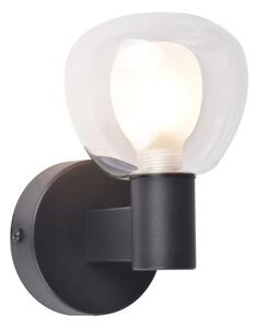 Applique da bagno POLA 1xG9/5W/230V IP44 nera/trasparente