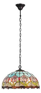 Brilagi - Lampadario in stile Tiffany a catena LORAS 2xE27/60W/230V