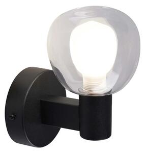 Applique da bagno POLA 1xG9/5W/230V IP44 nera/trasparente