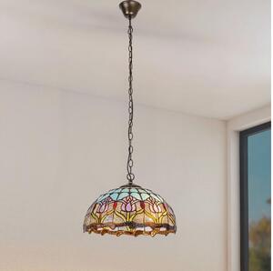 Brilagi - Lampadario in stile Tiffany a catena LORAS 2xE27/60W/230V