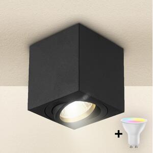 Brilagi - Faretto LED RGBW dimmerabile MIA 1xGU10/4,8W/230V 84x80 mm nero