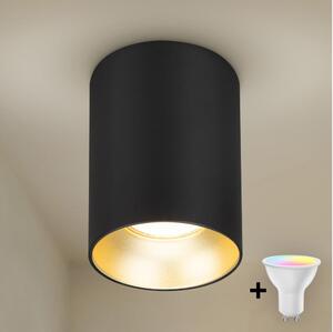 Brilagi - Faretto LED RGBW dimmerabile TRINE 1xGU10/4,8W/230V nero/oro