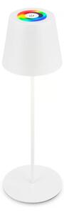 Briloner 7510016 - Lampada da tavolo LED RGBW CALIDA dimmerabile 2,5W/5V IP44 1200 mAh bianca