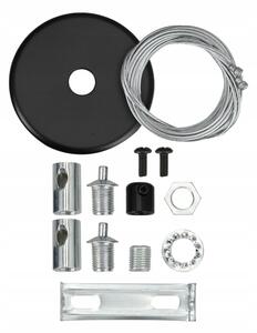 LED Lampadario su cavo LED/44W/230V 6000K 120 cm nero