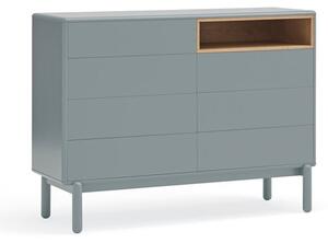 Cassettiera bassa blu-grigio 120x90 cm Corvo - Teulat