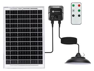 Aigostar - Lampada solare LED sospesa su cavo con sensore LED/3,7V 6000 mAh IP65 + telecomando