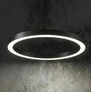 Ideal Lux - Lampadario LED a sospensione con filo ORACLE LED/28W/230V 3000K diametro 50 cm CRI 90 nero