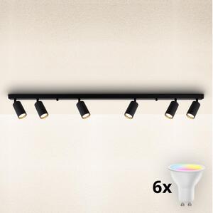 Brilagi - Faretti LED RGBW dimmerabili SELE MODERN 6xGU10/6,5W/230V Wi-Fi nero