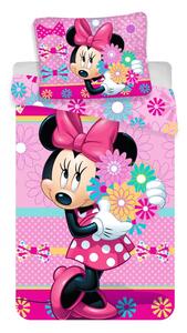 Biancheria da letto per bambini in cotone per letto singolo 140x200 cm Minnie - Jerry Fabrics