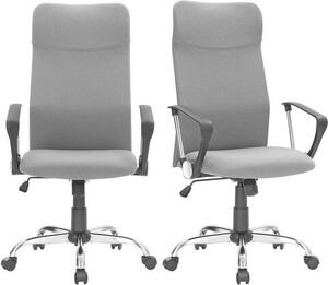 Poltrone direzionali SONGMICS (2 pezzi), rivestimento in rete traspirante, grigio
