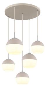 Globo 15999-5HR - Lampadario a sospensione su cavo RAGUSA 5xE27/60W/230V
