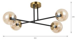 Brilagi - Plafoniera MALIVA 4xE14/15W/230V dorata