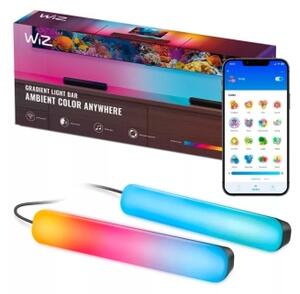 WiZ - Set da 2 lampade LED RGBIC dimmerabili GRADIENT LED/8,2W/230V 2700-6500K Wi-Fi
