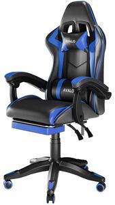 Avalo Sedia da Gaming - Sedia da Gioco - Sedia da Ufficio Ergonomica Regolabile - Sedia da Gioco - Gaming Chair - Nero/Blu