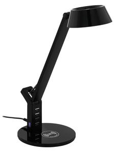 Eglo 99832 - Lampada da tavolo touch dimmerabile a LED BANDERALO LED/4,8W/230V nera