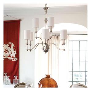 Hinkley HK-SUSSEX9 - Lampadario a catena SUSSEX 9xE14/40W/230V cromo opaco