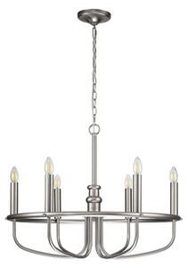 Kichler KL-CAPITOL-HILL6-BN-Lampadario a catena CAPITOL HILL 6xE14/40W/230V cromo