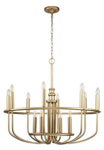 Kichler KL-CAPITOL-HILL12-PNBR-Lampadario a catena. CAPITOL HILL 12xE14/40W/230V oro