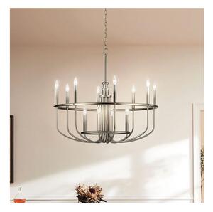 Kichler KL-CAPITOL-HILL12-BN-Lampadario a catena CAPITOL HILL 12xE14/40W/230V cromo