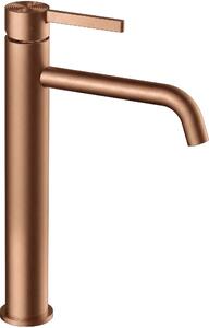 Rubinetto Del Lavabo Rea Foster Alto Rame Spazzolato