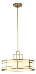 Feiss FE-FUSION-P-L-PNBR - Lampadario su asta FUSION 3xE27/40W/230V dorato
