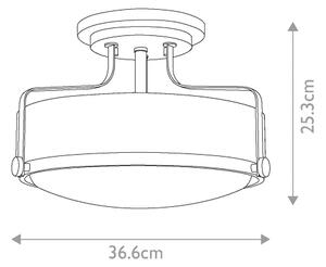 Hinkley HK-HARPER-SFS-CM - Lampadario a plafone HARPER 3xE27/60W/230V cromo lucido