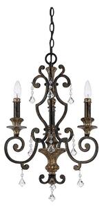 Quoizel QZ-MARQUETTE3 - Lampadario a catena MARQUETTE 3xE14/60W/230V bronzo