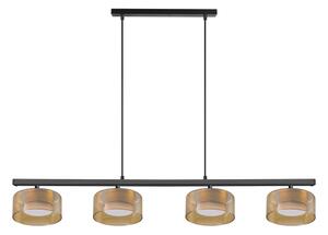 Brilagi - LED Lampadario sospeso su cavo AURA LUX 4xGX53/30W/230V nero/oro