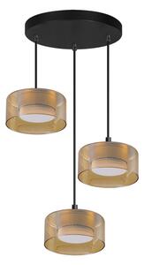 Brilagi - LED Lampada a sospensione con cavo AURA LUX 3xGX53/30W/230V nero/oro