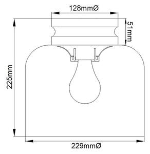 Feiss FE-HOUNSLOW-F-PN - Plafoniera HOUNSLOW 1xE27/60W/230V cromo lucido