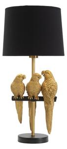 Lampada da Tavolo Pappagalli Ø 30x62,5 cm in Ferro e Poliestere
