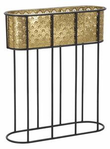 Porta Vasi Oval 60x20x70 cm in Ferro