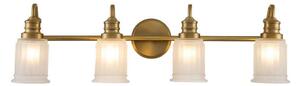 Quoizel QZ-SWELL4-BB-BATH-LED Applique da bagno SWELL 4xG9/3W/230V IP44, finitura dorata