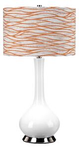 Elstead MILO-PN-TL-LORA - Lampada da tavolo MILO 1xE27/60W/230V bianco/arancione