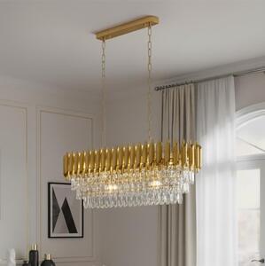 Brilagi - Lampadario a catena ECLIPSE 10xE14/10W/230V 78x28 cm dorato